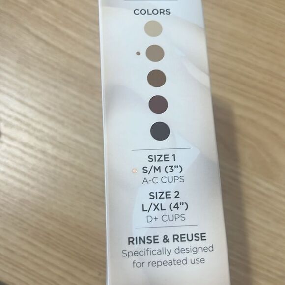 NWT NIPPIES SKIN LIFT size 1 S/M cups 3” A-C Cups caramel - Picture 8 of 8